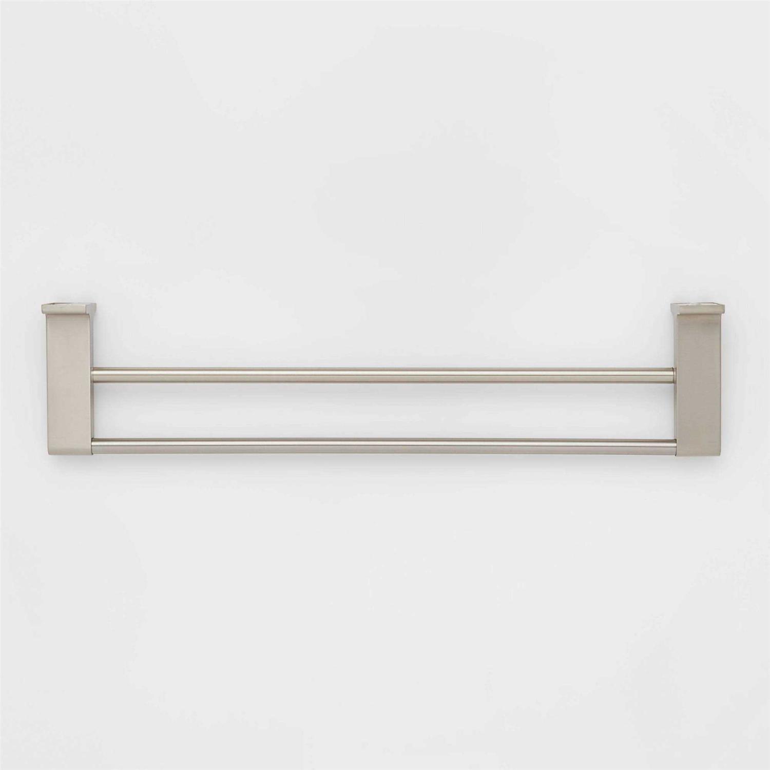 Threshold Double Modern Towel Bar Chrome