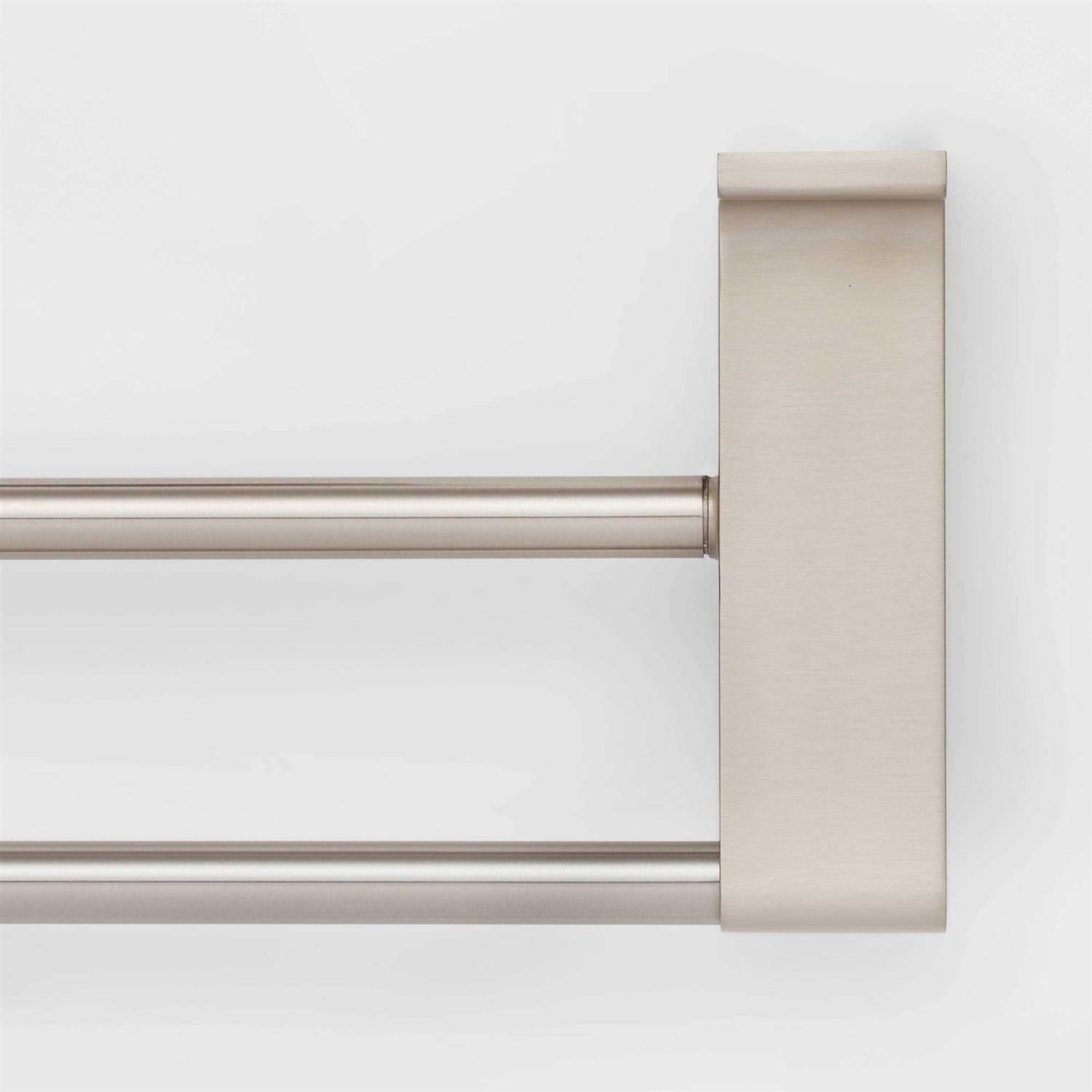 Threshold Double Modern Towel Bar Chrome - Image 3