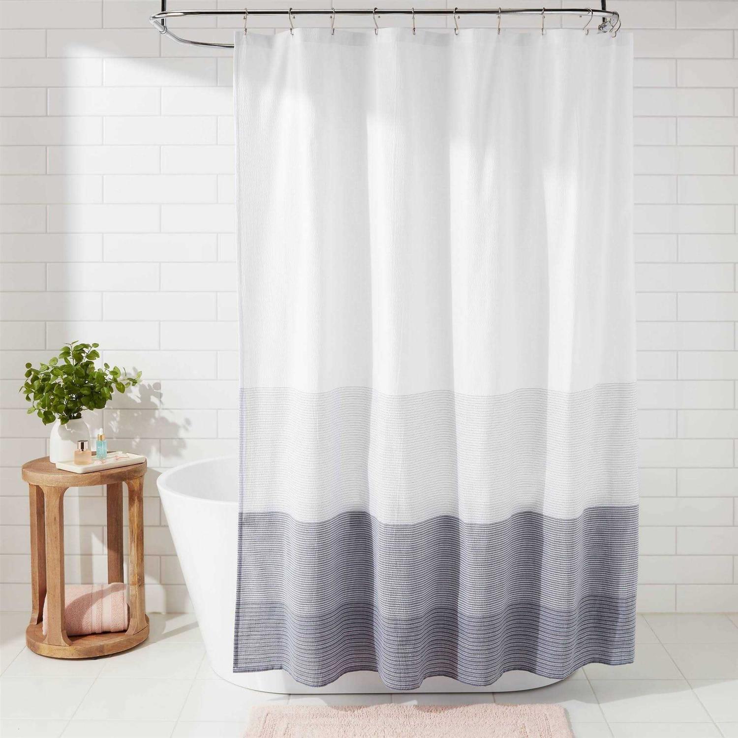 Threshold Nautical Shower Curtain Ombre Blue - Image 4
