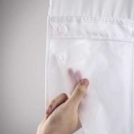 River Dream Plastic Snap in Shower Curtain Liner Replacement with Magnets Removable Liner