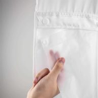 River Dream Plastic Snap in Shower Curtain Liner Replacement with Magnets Removable Liner