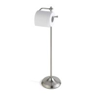sunnypoint Bathroom Free Standing Toilet Tissue Paper Roll Holder Stand with Reserve Function