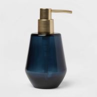 Threshold Smokey Glass Soap Pump Blue