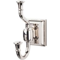 Top Knobs Stratton Bath Double Hook STK2PN