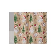 Santa’s Workshop Tan & Red Shower Curtain Set