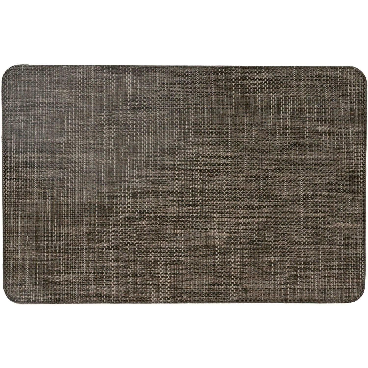 World Rug Gallery Textured Beige Anti-fatigue Mat