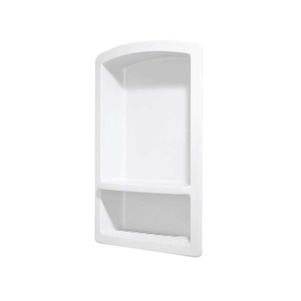 Swan Recessed Solid Surface Soap Dish