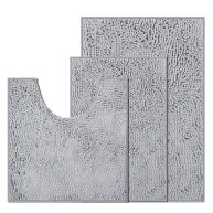 RUN HELIX Bathroom Rug Set Bathroom Rugs 3 Piece Bathroom Rugs Sets Super Soft Bathroom Set Non-Slip Bath Mat Set Water Absorbent Bath Mats