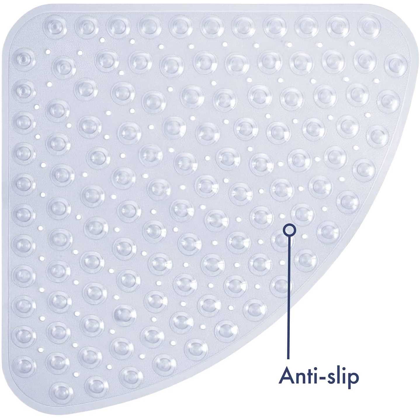 Tranquil Beauty 21 x 21 Non-Slip Shower and Bath Mats with Suction Cups Ideal for Kids & Elderly - Image 3