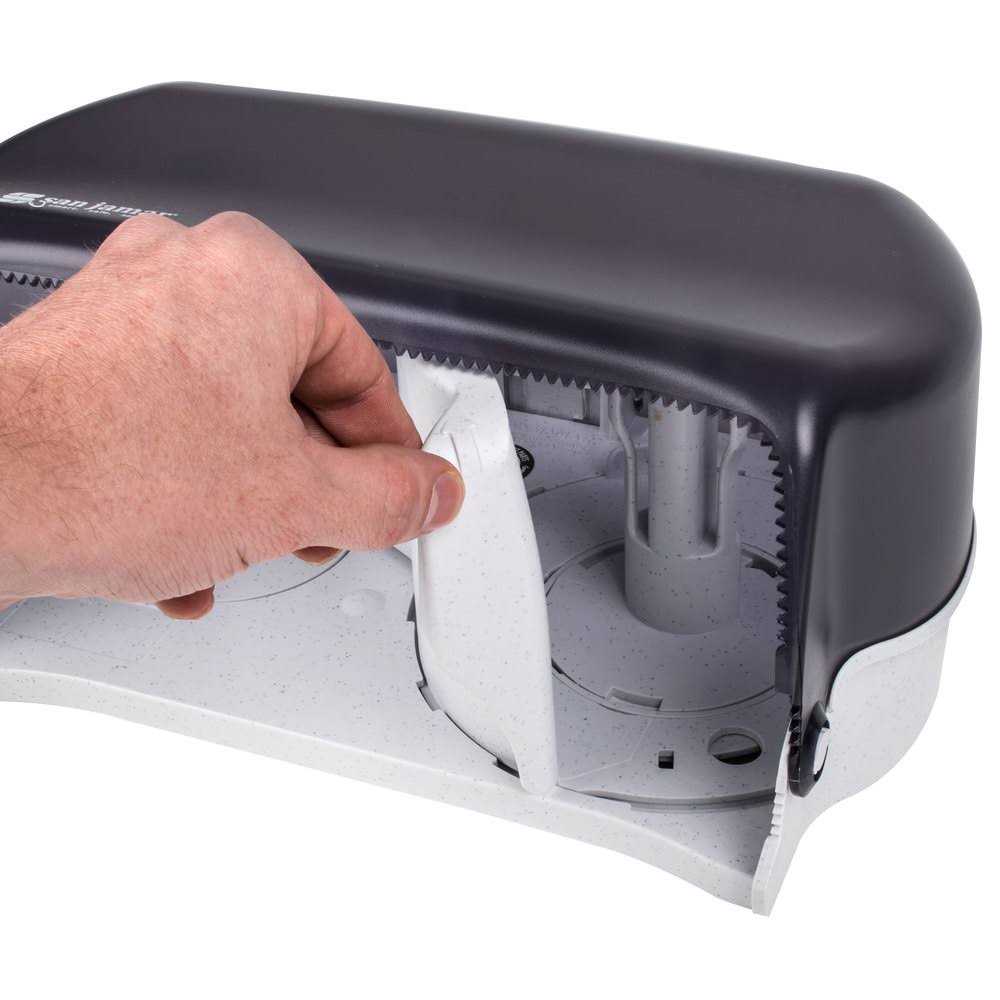 San Jamar Versatwin Tissue Dispenser 8 x R3600TBK - Image 3