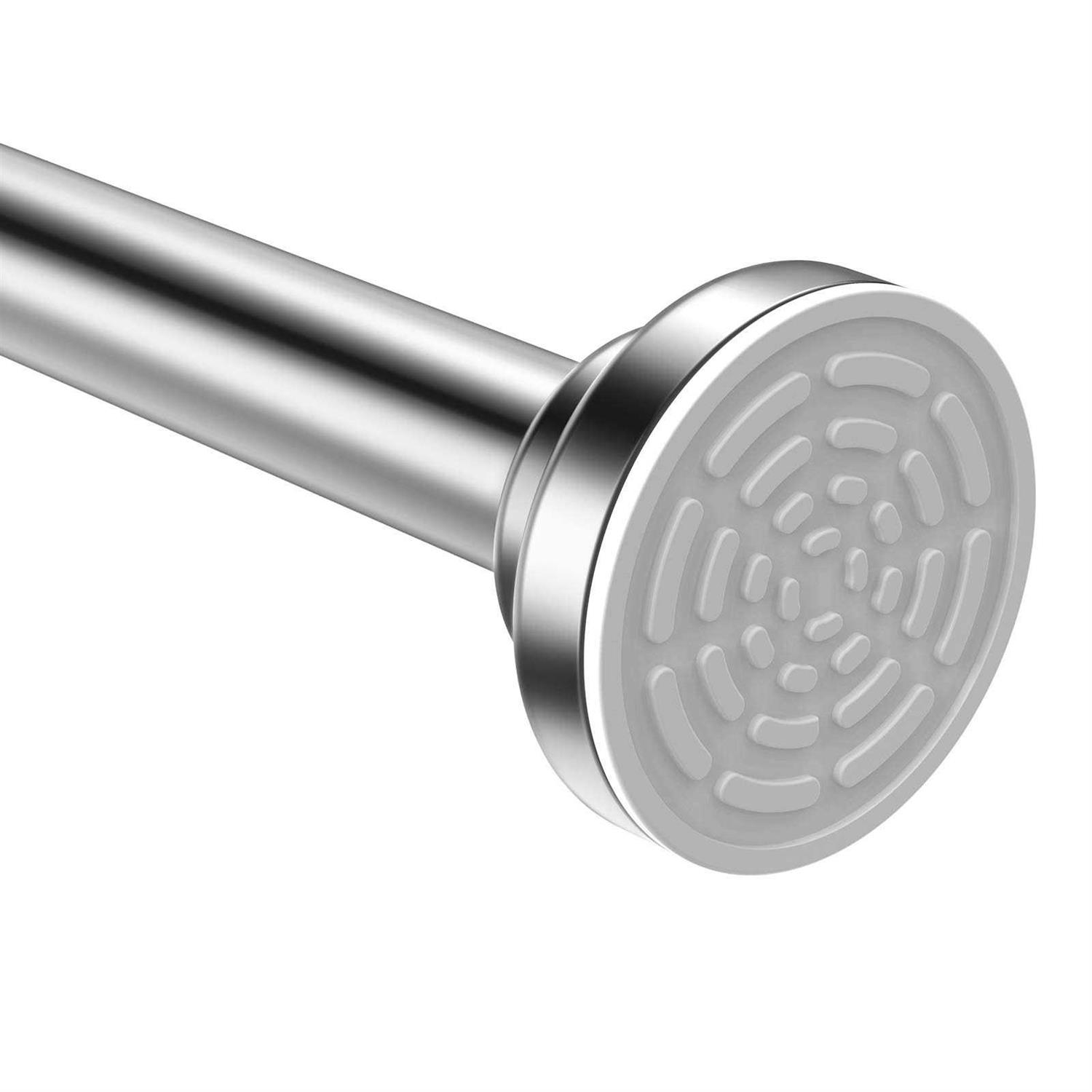 TEECK Shower Curtain Rod Adjustable Tension Spring Shower Curtain Rod Tension