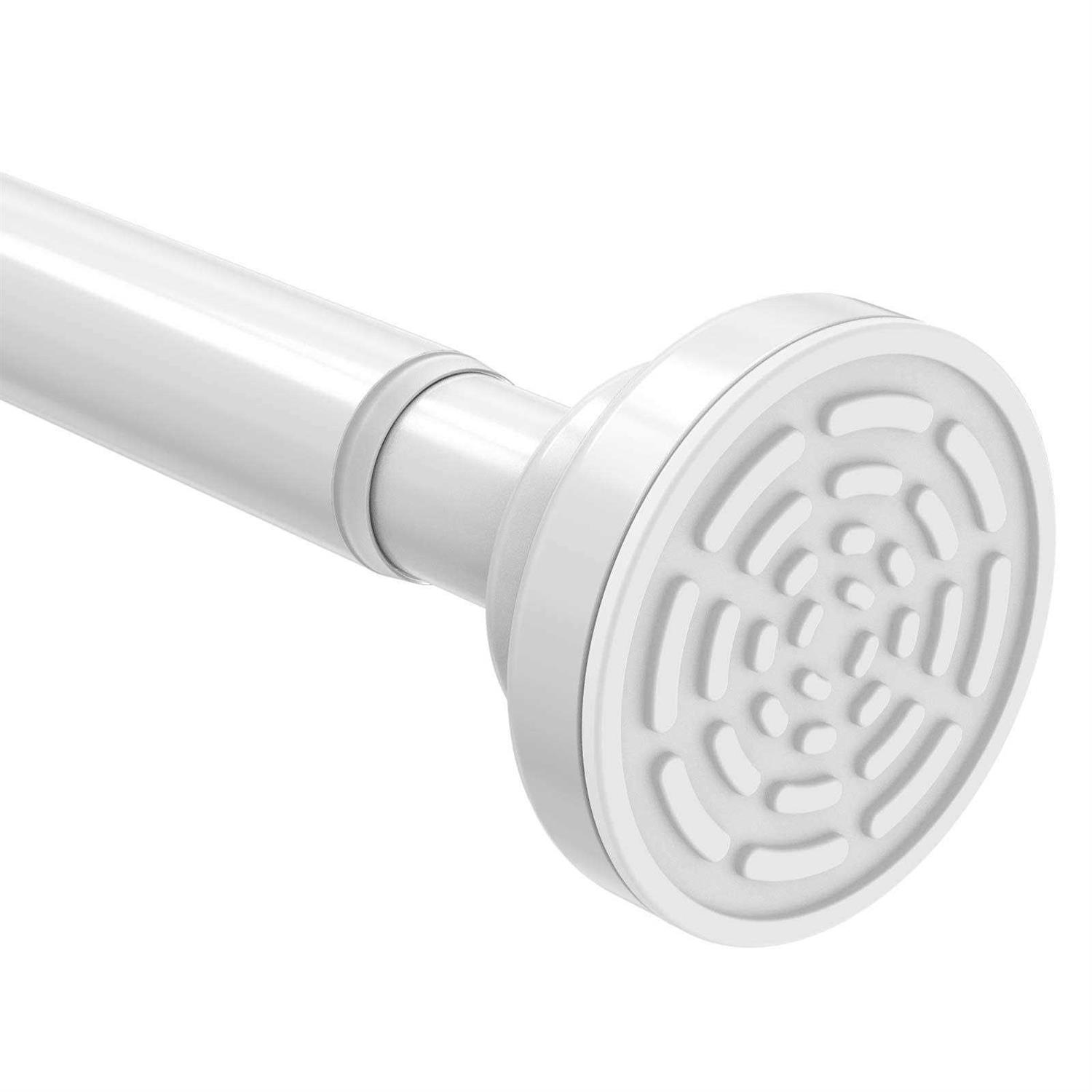 TEECK Shower Curtain Rod Adjustable Tension Spring Shower Curtain Rod Tension