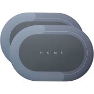 Super Absorbent Floor Mat,2 Pack Quick Drying Microfiber Bath Rugs Non-Slip Easy to Clean Bath Rugs