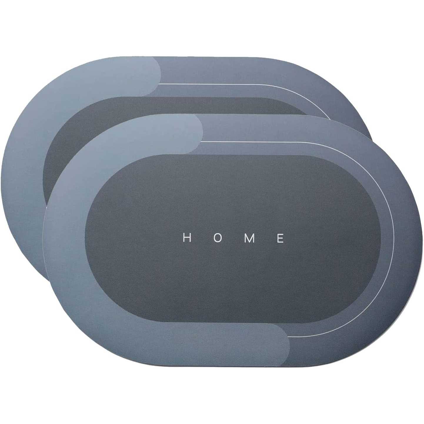 Super Absorbent Floor Mat,2 Pack Quick Drying Microfiber Bath Rugs Non-Slip Easy to Clean Bath Rugs