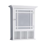 Teamson Home Neal Removable Wooden Medicine Cabinet with Mirrored Door