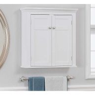 Spirich Home Bathroom Cabinet Wall Mounted with Doors and Shelves
