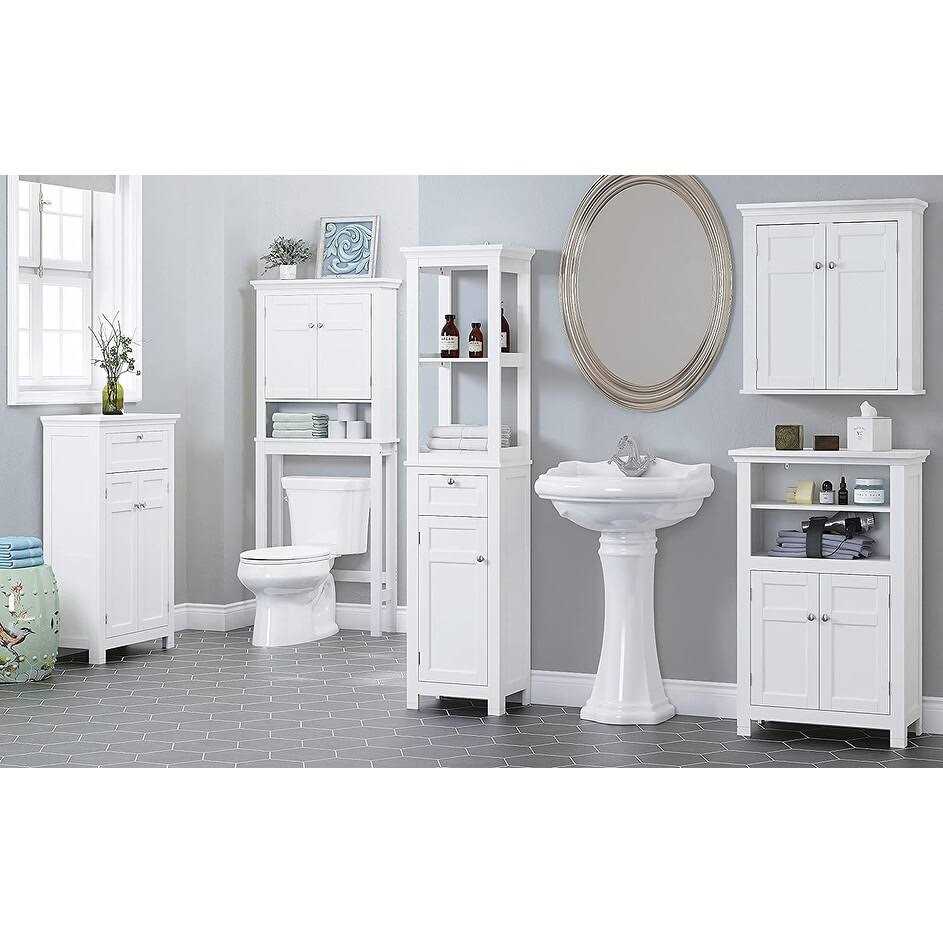 Spirich Home Bathroom Cabinet Wall Mounted with Doors and Shelves - Image 4