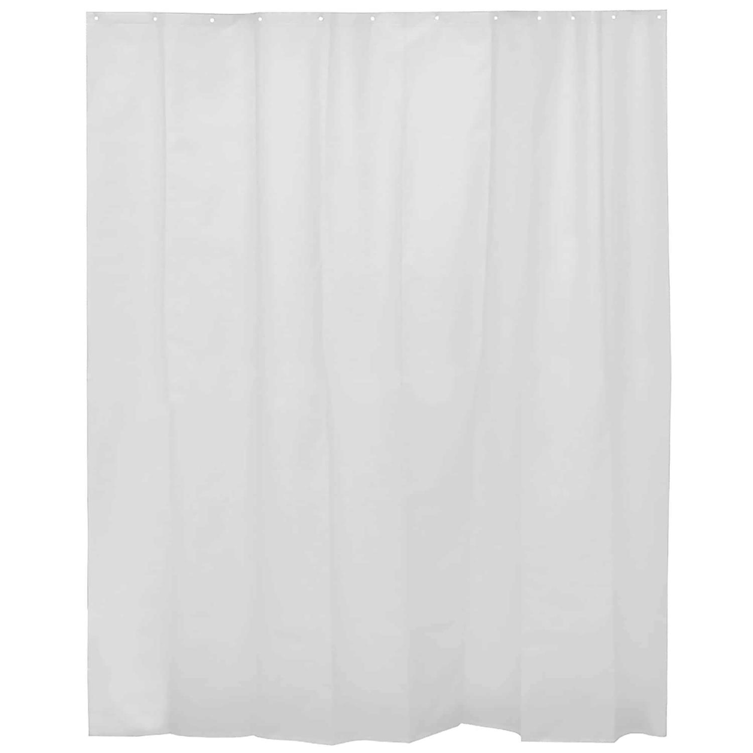 White Extra Long Shower Curtain Liner Plastic 71W x 79H