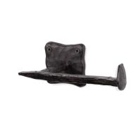 Rustic State Motris Wall Mount Railroad Spike Cast Iron Bathroom Toilet Paper Holder