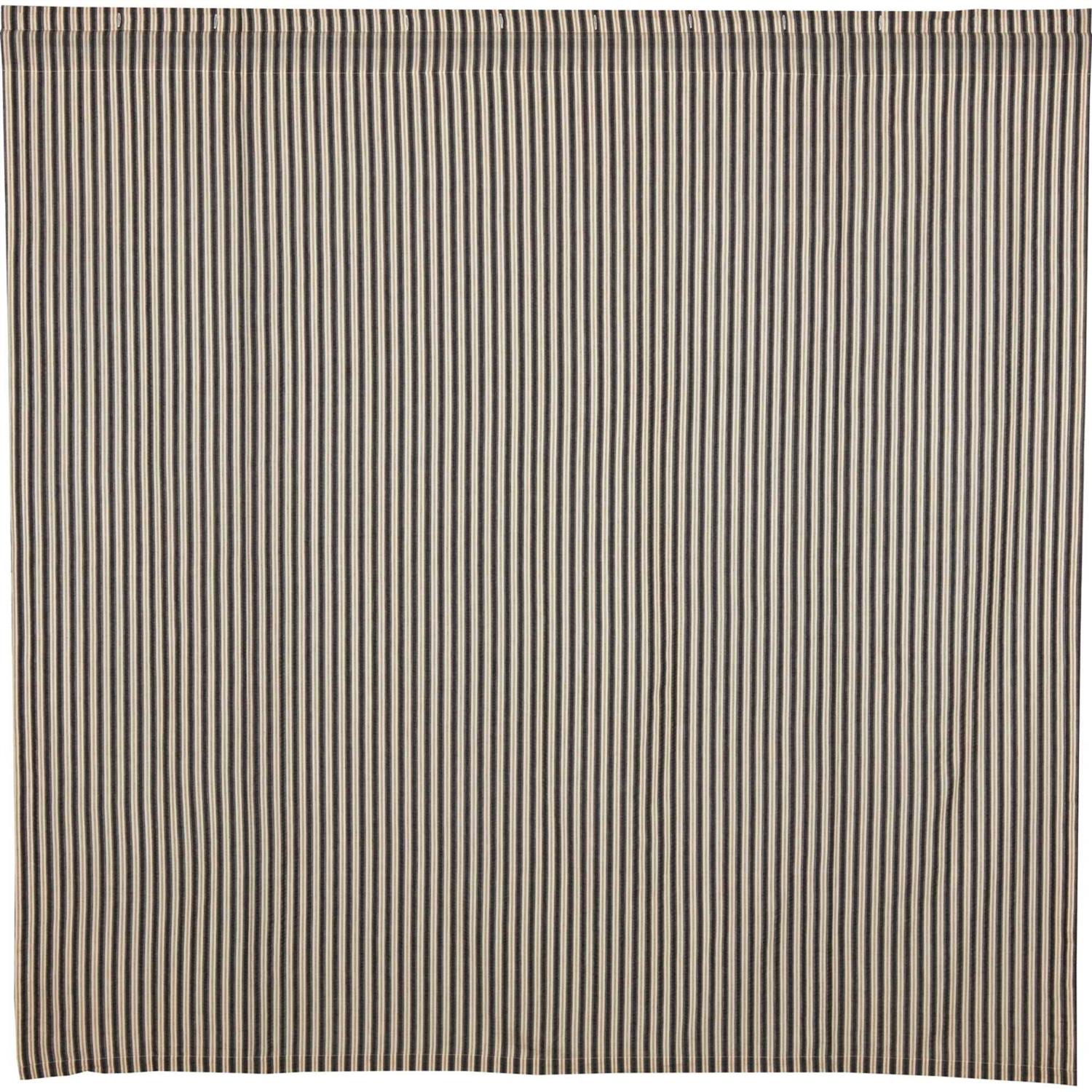 VHC Brands Ashmont Ticking Stripe Shower Curtain 72×72 - Image 2