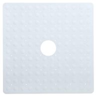 Slipx Solutions Rubber Non-Slip Square Shower Mat with Microban