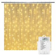 solhice Fairy Lights for Shower Curtain 72 x 72 inches Battery Operated waterproof christmas Curtain string Lights with 10 h