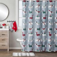 SKL Home Snow Many Dachshunds Shower Curtain and Hook Set