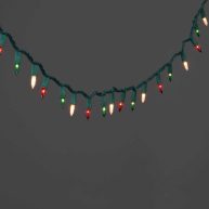 Wondershop 100ct Incandescent Smooth Mini Christmas String Lights Green Wire