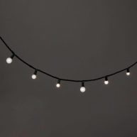 Wondershop 60ct LED Faceted Sphere Christmas String Lights Warm White with Green Wire