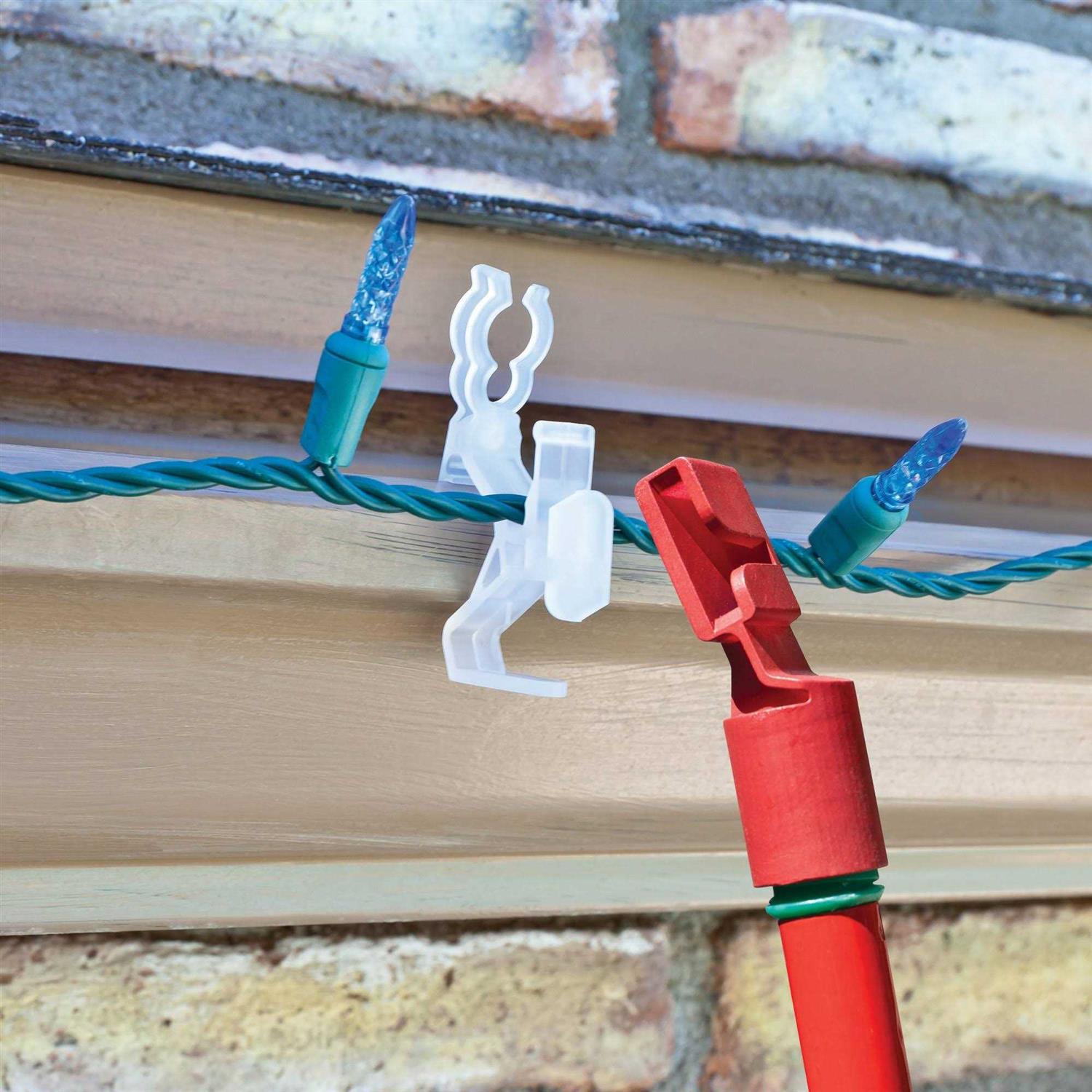 Simple Living Solutions 50ct String Light Ladderless Light Clips - Image 5