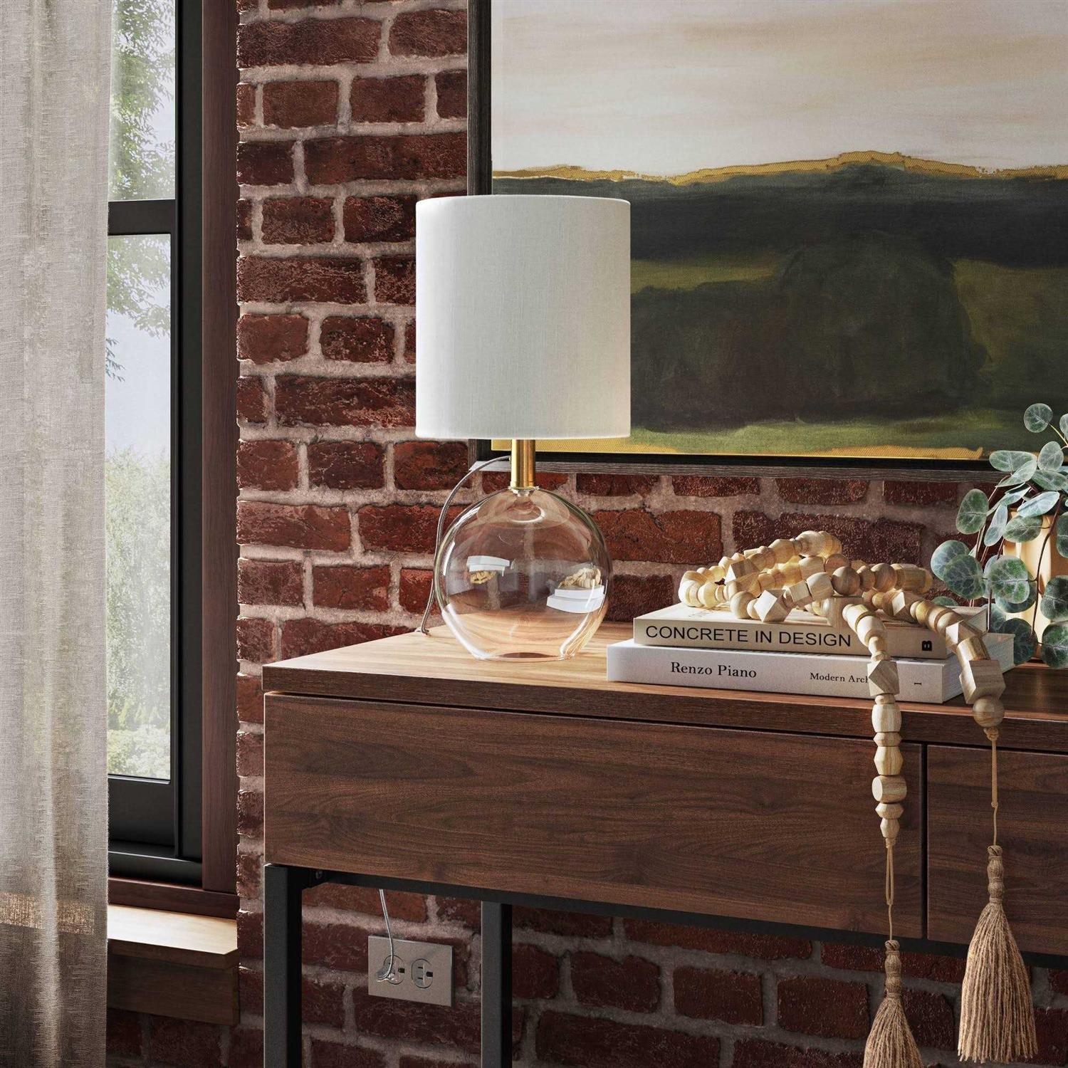 Threshold Glass Sphere Mini Table Lamp Clear - Image 2