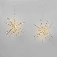 Wondershop 2pk Christmas LED Starburst Novelty 140 Lights