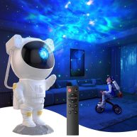 Star Projector Galaxy Light, Astronaut Light Projector Kids Night Light, Nebula Starry Sky Light Projector with Remote and Timer for Kids Adults