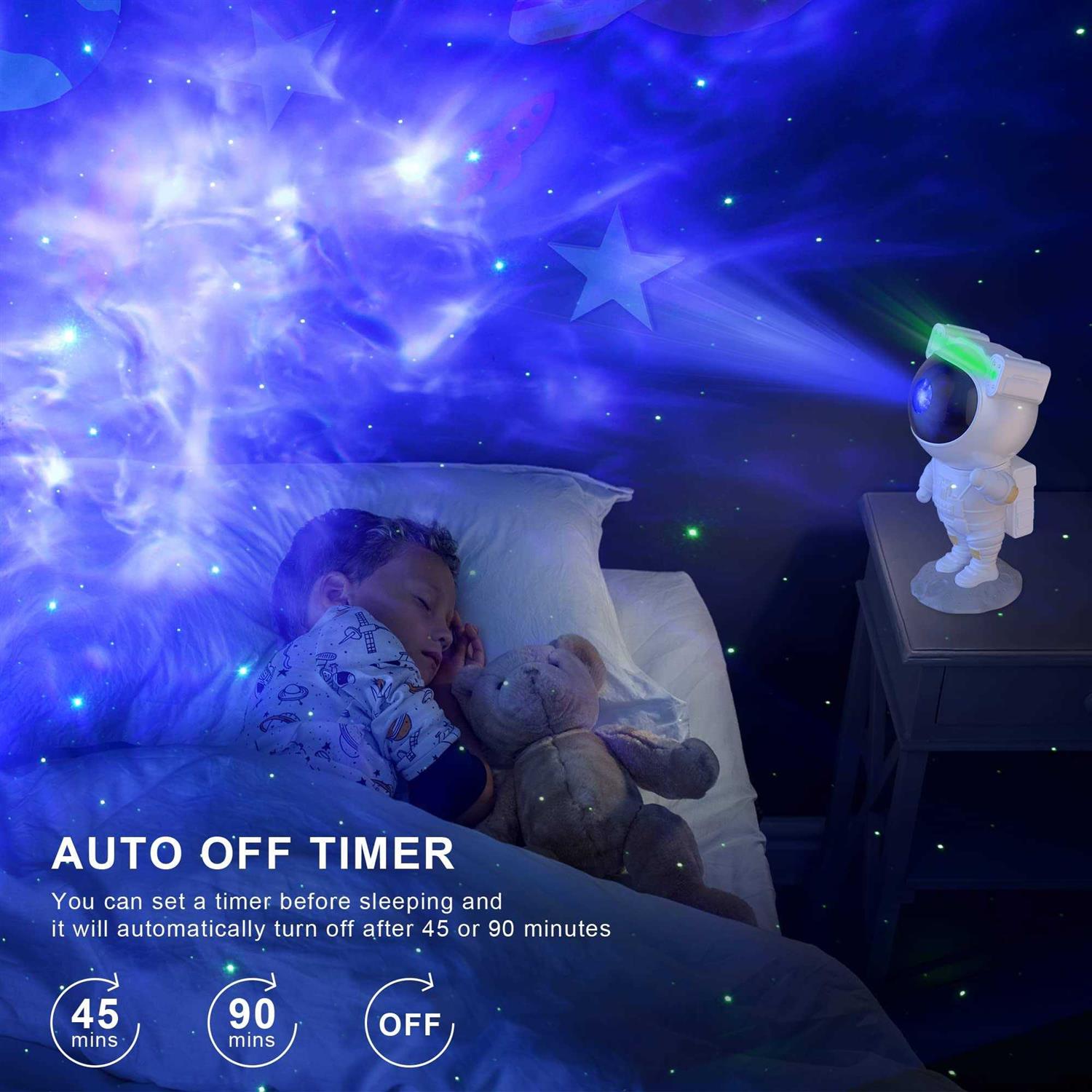 Star Projector Galaxy Light, Astronaut Light Projector Kids Night Light, Nebula Starry Sky Light Projector with Remote and Timer for Kids Adults - Image 4
