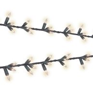 Sylvania Stay-Lit Platinum Warm White LED Cluster Strings Lights