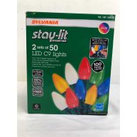 Sylvania Stay-lit Platinum LED C9 String Lights