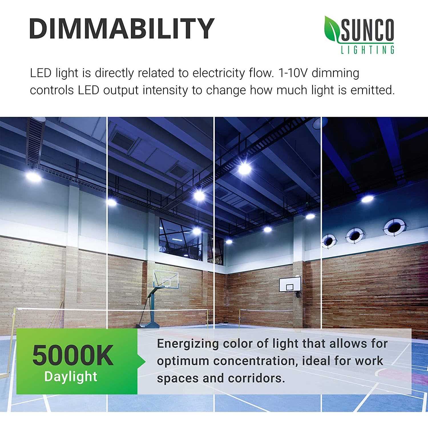 Sunco Lighting UFO LED High Bay 150W 600W HID Replacement - Image 4