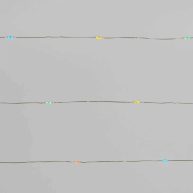 Wondershop 30ct Battery Operated LED Christmas Dewdrop Fairy String Lights Warm White with Silver Wire