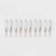 Wondershop 10ct Mini T2 Replacement Christmas Light Bulbs Clear