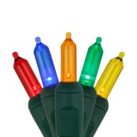 Wintergreen Lighting LED Christmas Tree Lights T5 Mini Lights