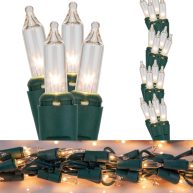 Wintergreen Lighting 9′ Garland Lights 300 Lamps