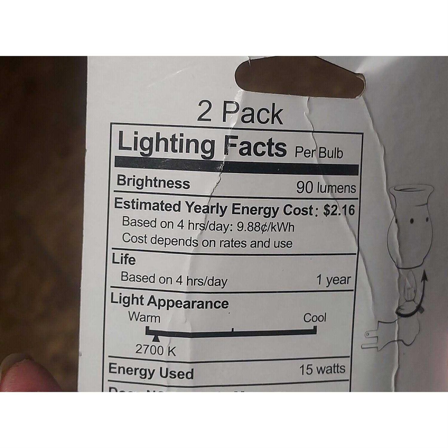 Scentsationals Wax Warmer Clear Incandescent Light Bulb Replacement - Image 3