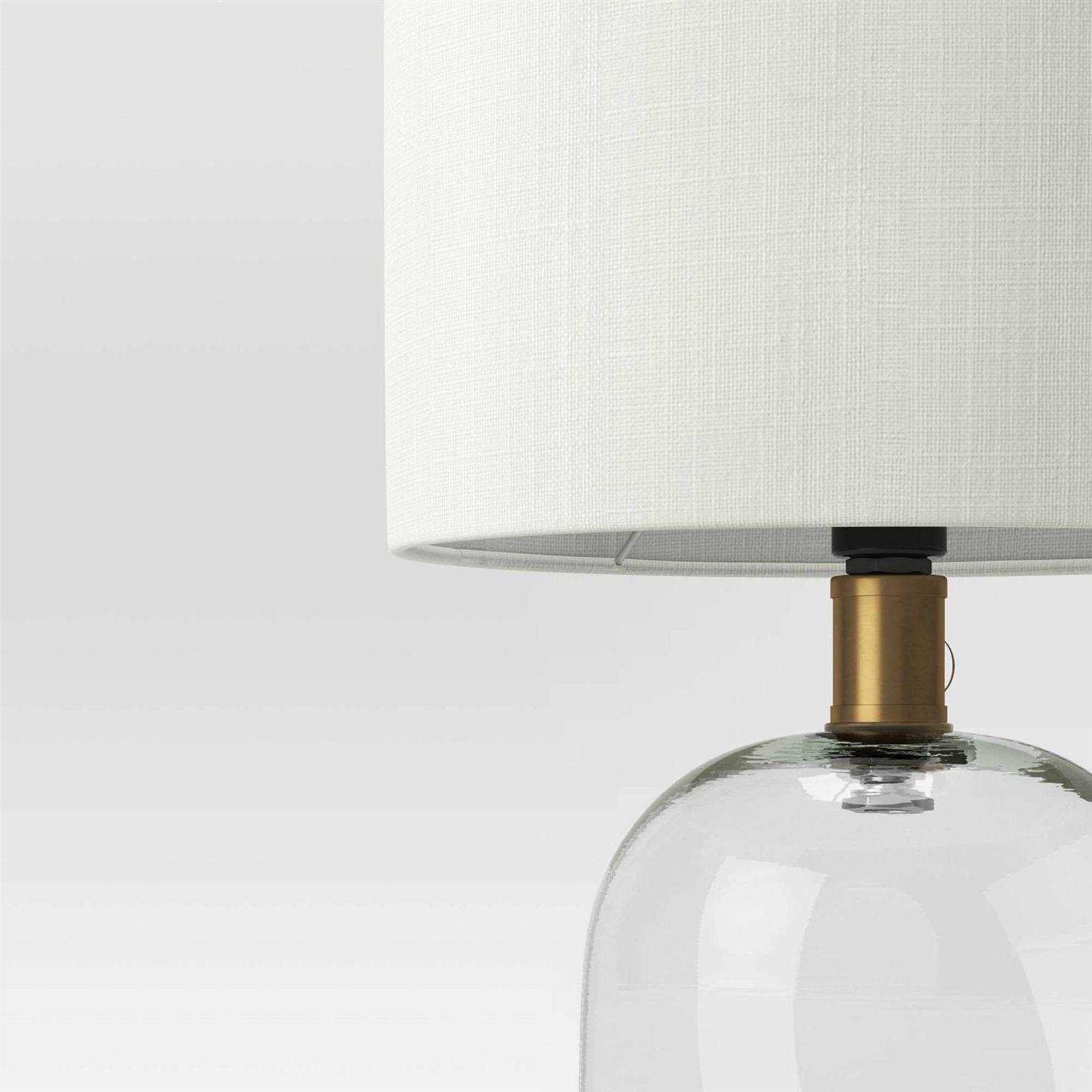 Threshold Glass Cylinder Mini Table Lamp Clear - Image 2
