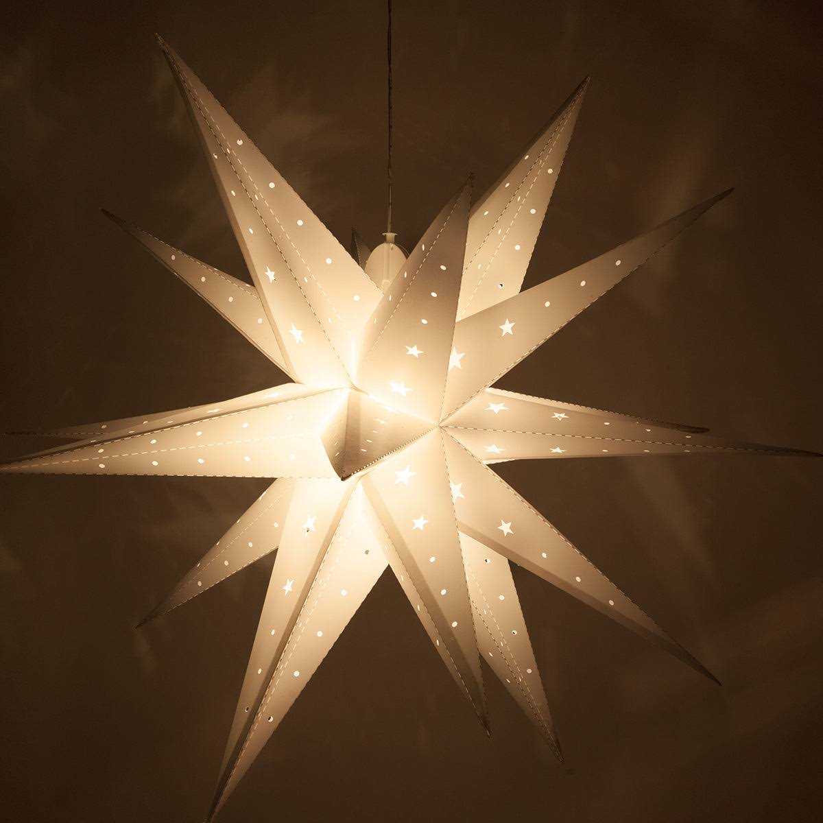Wintergreen Lighting LED Aurora Superstar TM Fold-Flat Point Star Light - Image 4