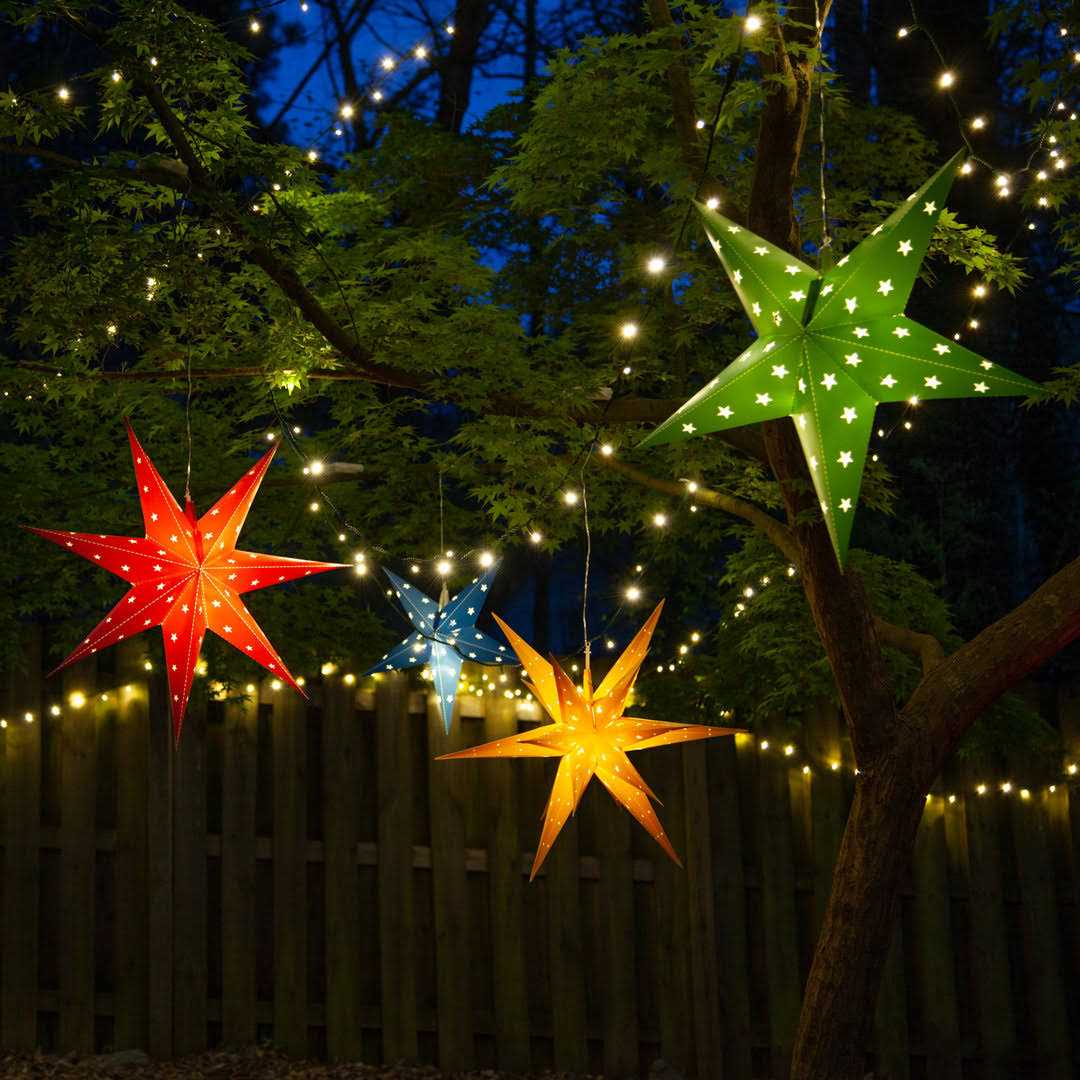 Wintergreen Lighting LED Aurora Superstar TM Fold-Flat Point Star Light - Image 2