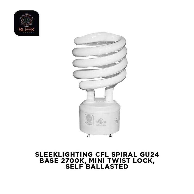 Sleeklighting Gu24 23Watt 2700K 1600lm 2 Prong Light Bulbs Ul approved-120v 60Hz - Image 3