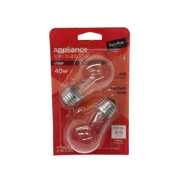 Signature Select Light Bulb Appliance Clear 40w 415 Lumens
