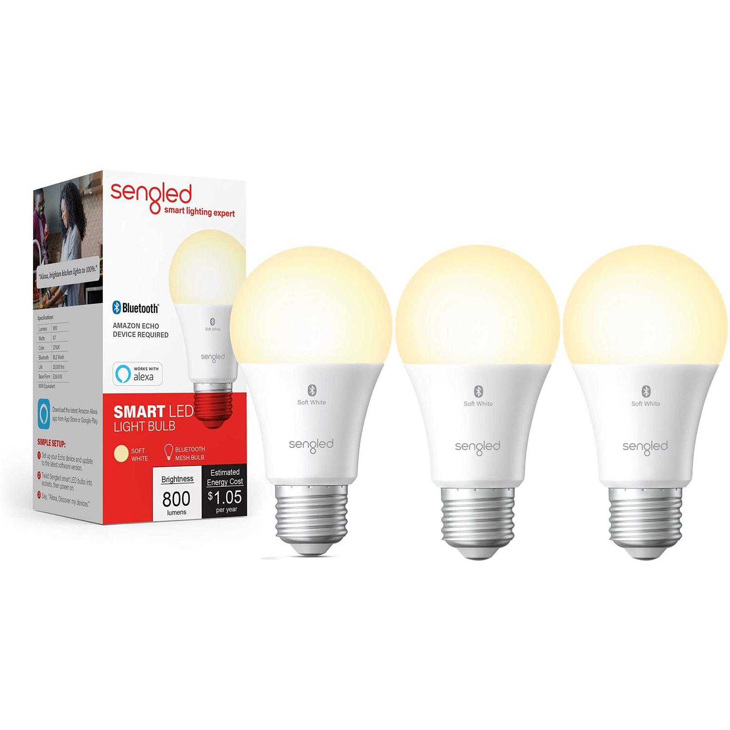 Sengled Alexa Light Bulb Bluetooth Mesh Smart Light Bulbs