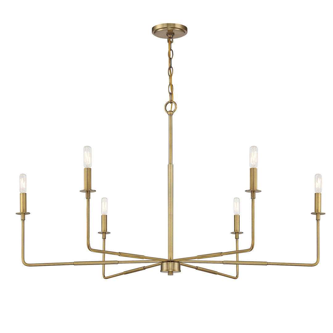 Three Posts™ Mager 6 Light Candle Style Classic Chandelier Finish - Image 3