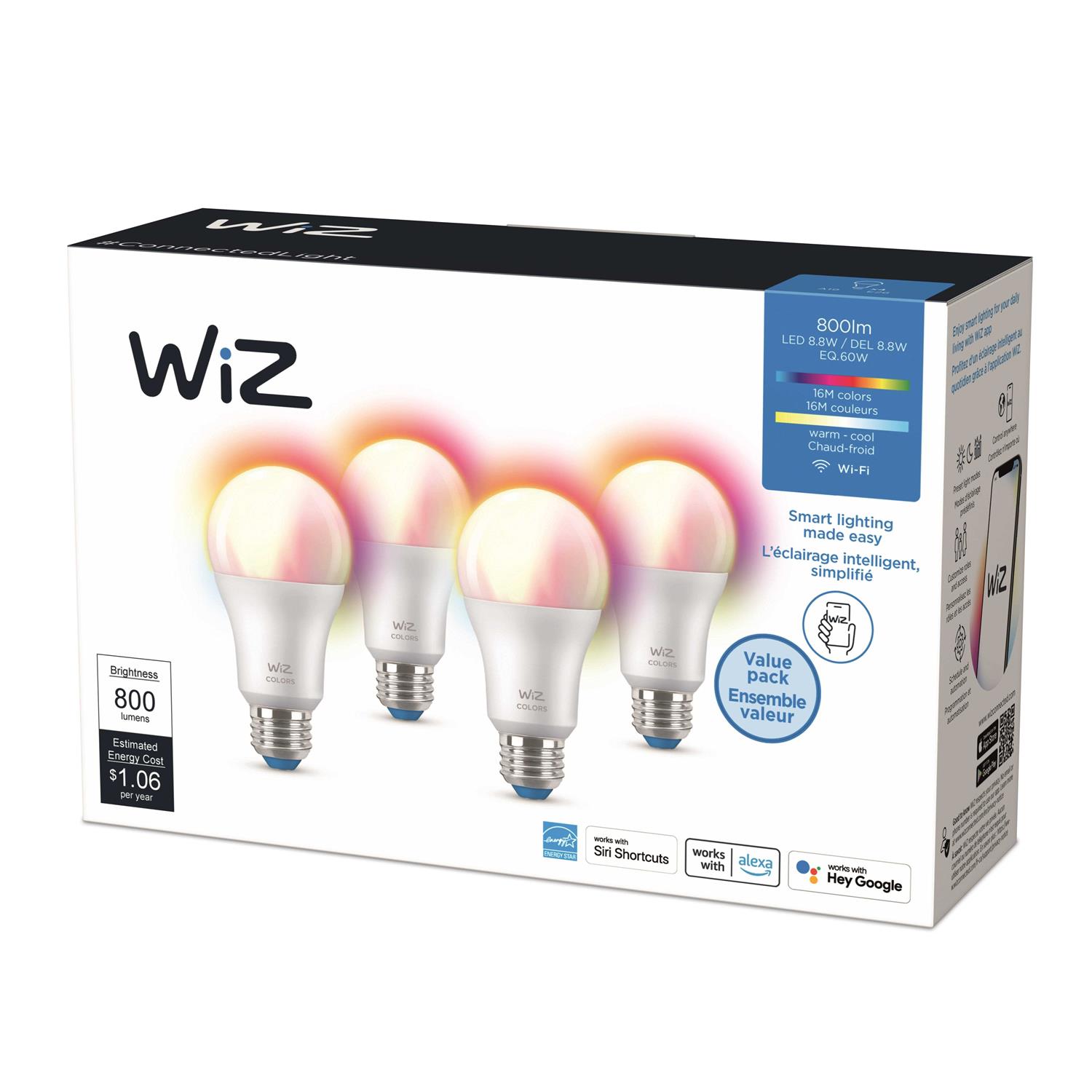 Wiz A19 Smart LED Bulb